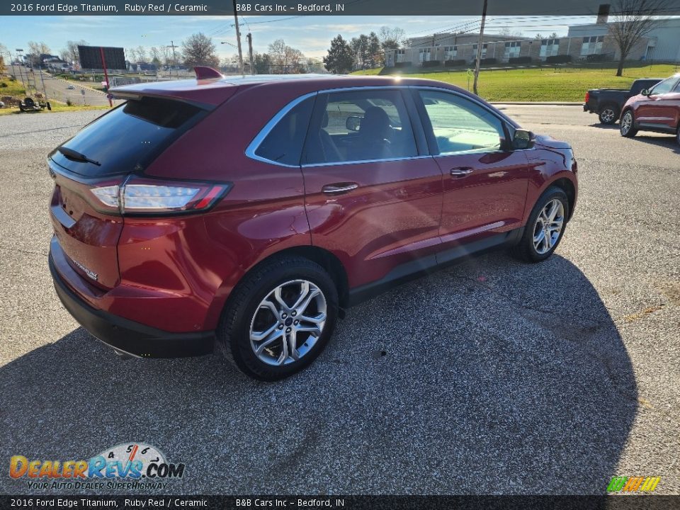 2016 Ford Edge Titanium Ruby Red / Ceramic Photo #5