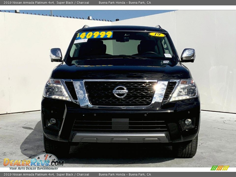 2019 Nissan Armada Platinum 4x4 Super Black / Charcoal Photo #3