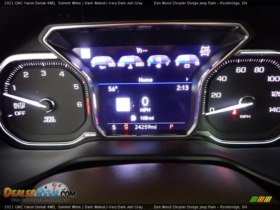 2021 GMC Yukon Denali 4WD Summit White / Dark Walnut/­Very Dark Ash Gray Photo #22