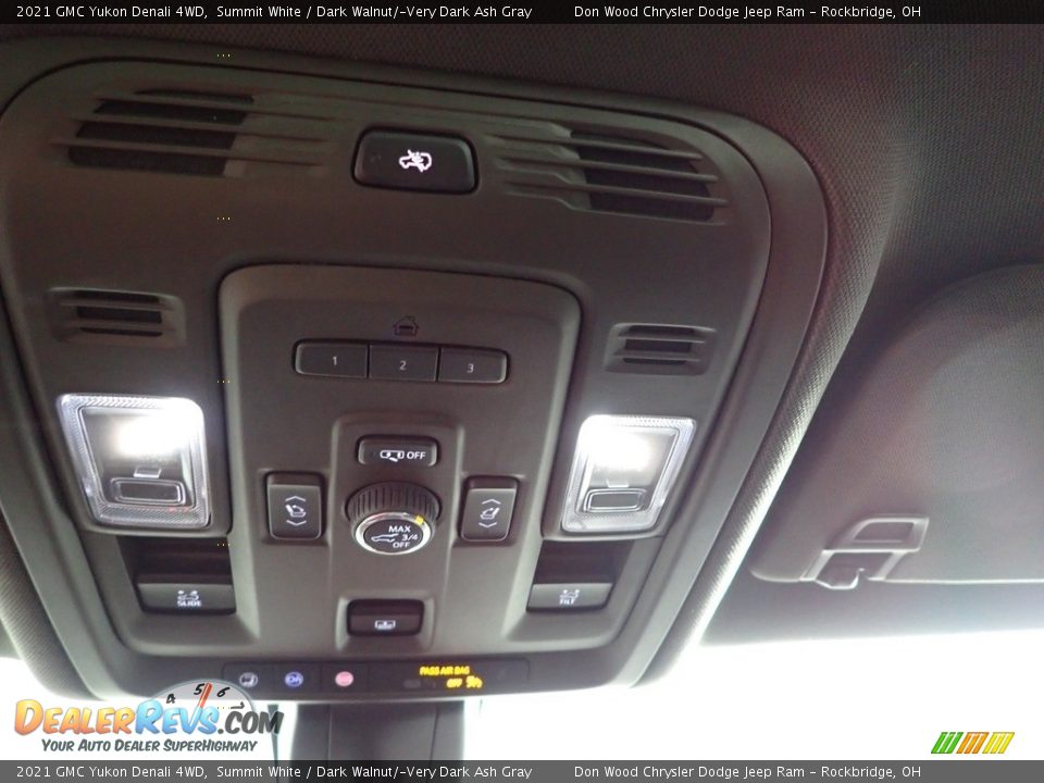 2021 GMC Yukon Denali 4WD Summit White / Dark Walnut/­Very Dark Ash Gray Photo #27