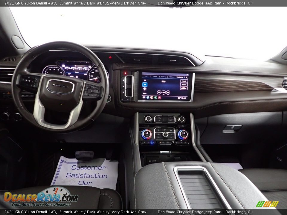 2021 GMC Yukon Denali 4WD Summit White / Dark Walnut/­Very Dark Ash Gray Photo #31