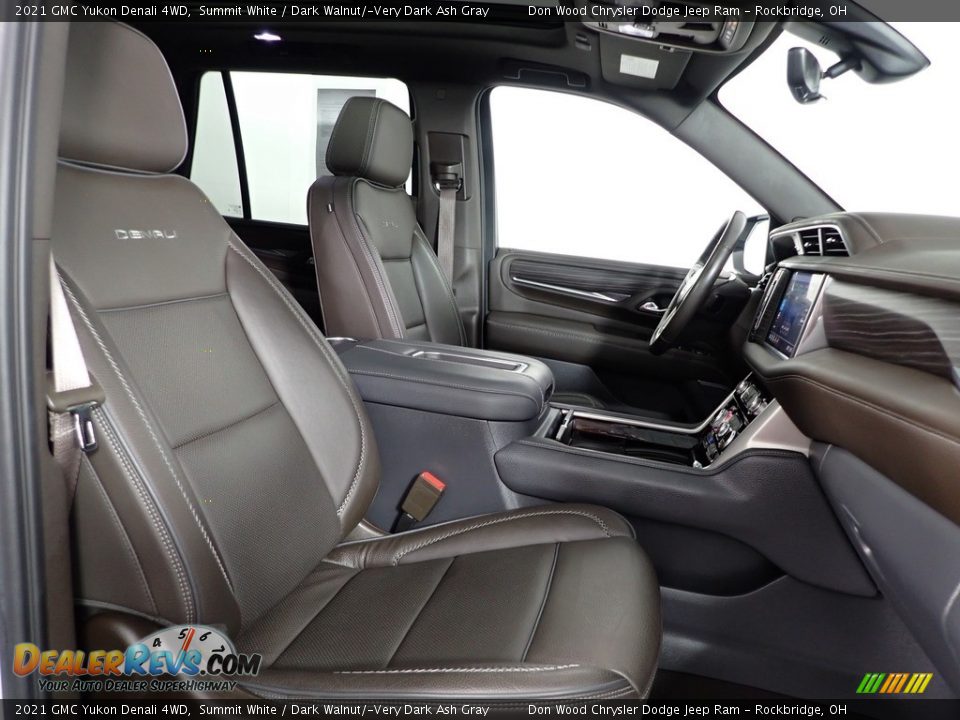 2021 GMC Yukon Denali 4WD Summit White / Dark Walnut/­Very Dark Ash Gray Photo #35