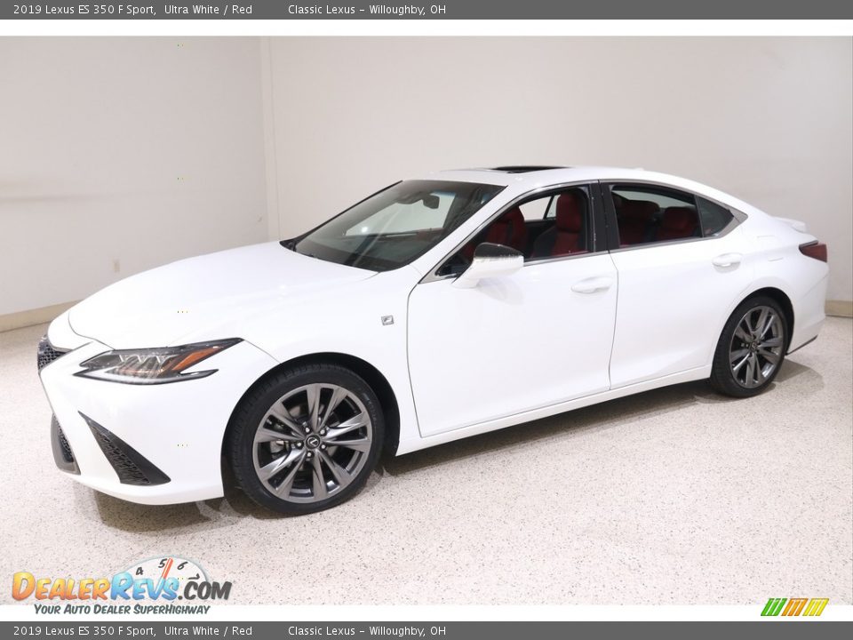 2019 Lexus ES 350 F Sport Ultra White / Red Photo #3