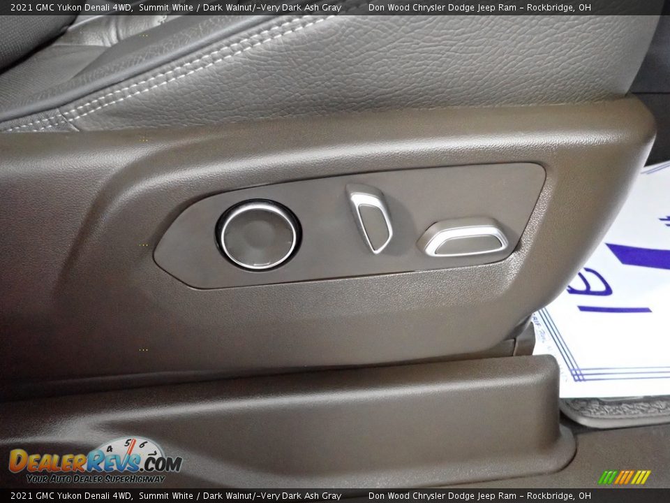 2021 GMC Yukon Denali 4WD Summit White / Dark Walnut/­Very Dark Ash Gray Photo #36