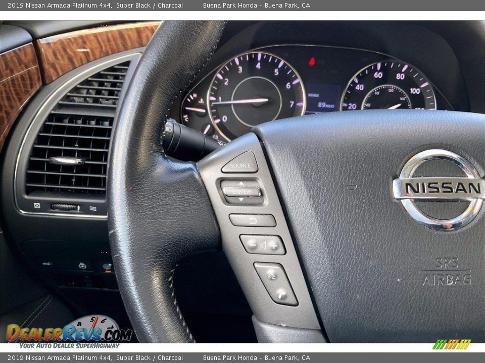 2019 Nissan Armada Platinum 4x4 Steering Wheel Photo #18