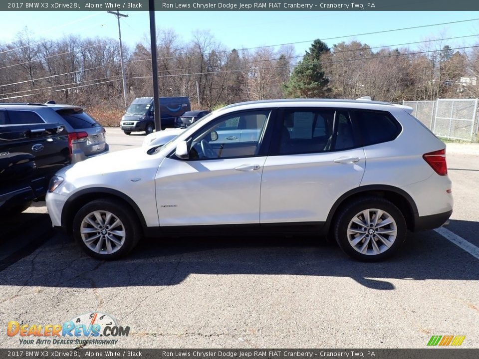 2017 BMW X3 xDrive28i Alpine White / Black Photo #2