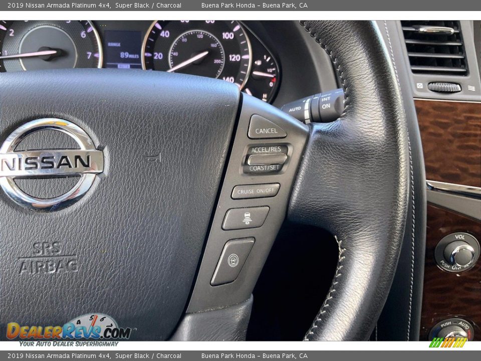 2019 Nissan Armada Platinum 4x4 Steering Wheel Photo #19