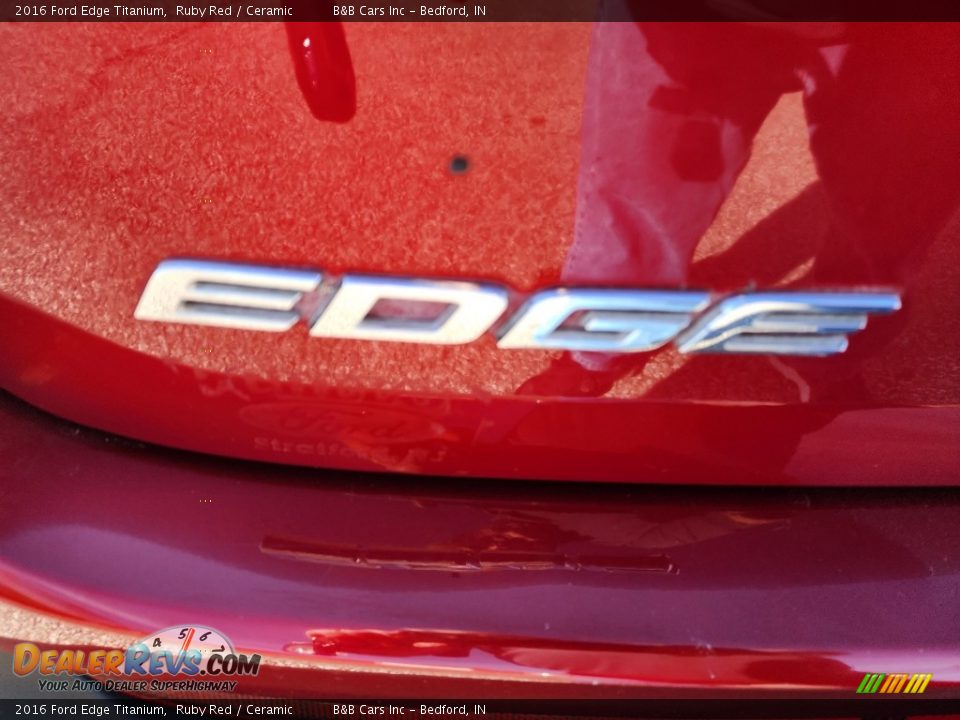 2016 Ford Edge Titanium Ruby Red / Ceramic Photo #24