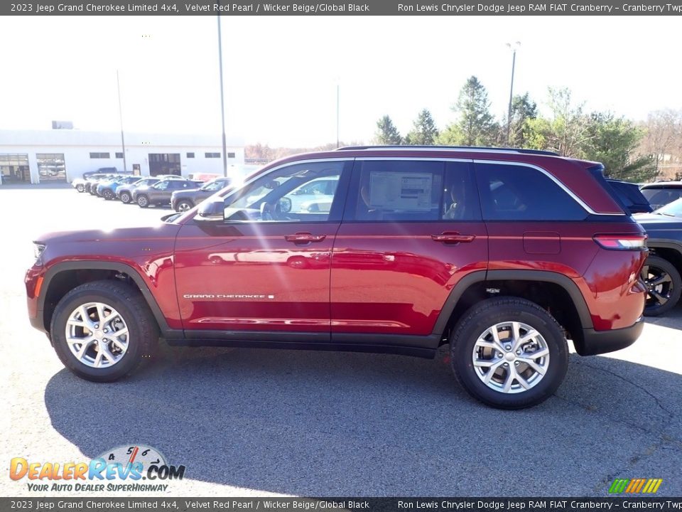 2023 Jeep Grand Cherokee Limited 4x4 Velvet Red Pearl / Wicker Beige/Global Black Photo #8