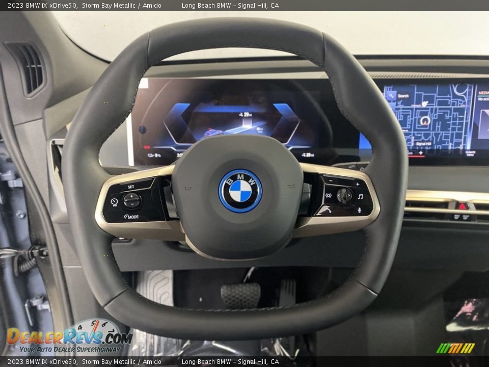 2023 BMW iX xDrive50 Steering Wheel Photo #13