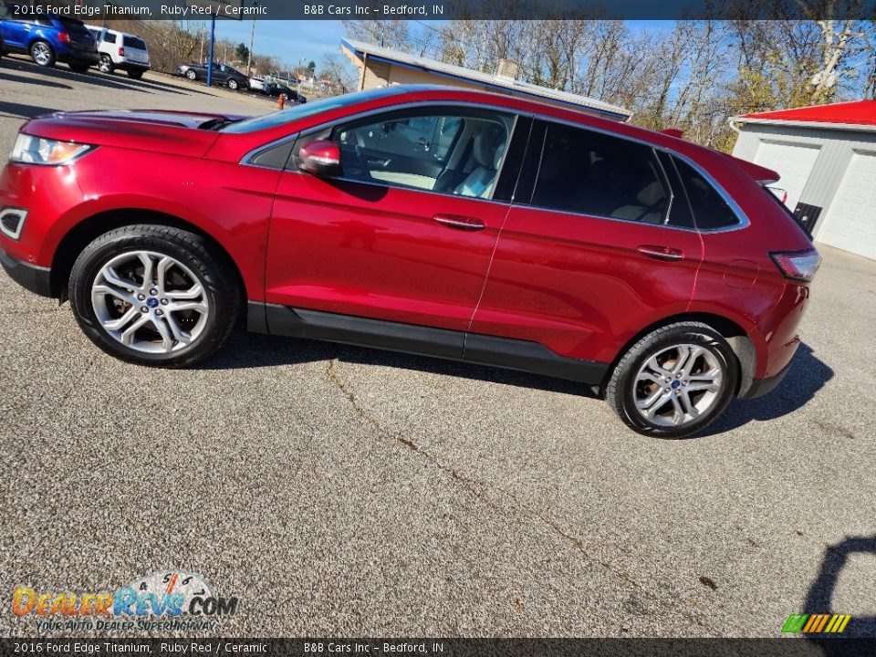 2016 Ford Edge Titanium Ruby Red / Ceramic Photo #31