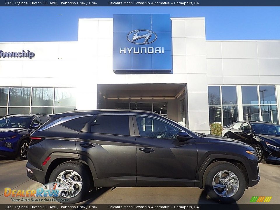 2023 Hyundai Tucson SEL AWD Portofino Gray / Gray Photo #1
