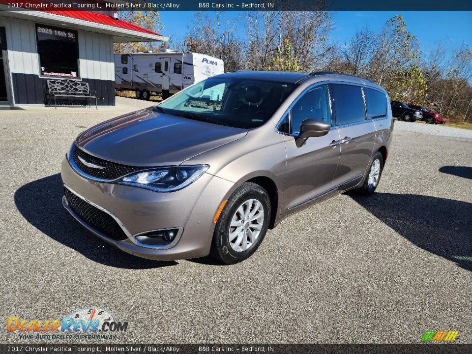 2017 Chrysler Pacifica Touring L Molten Silver / Black/Alloy Photo #3