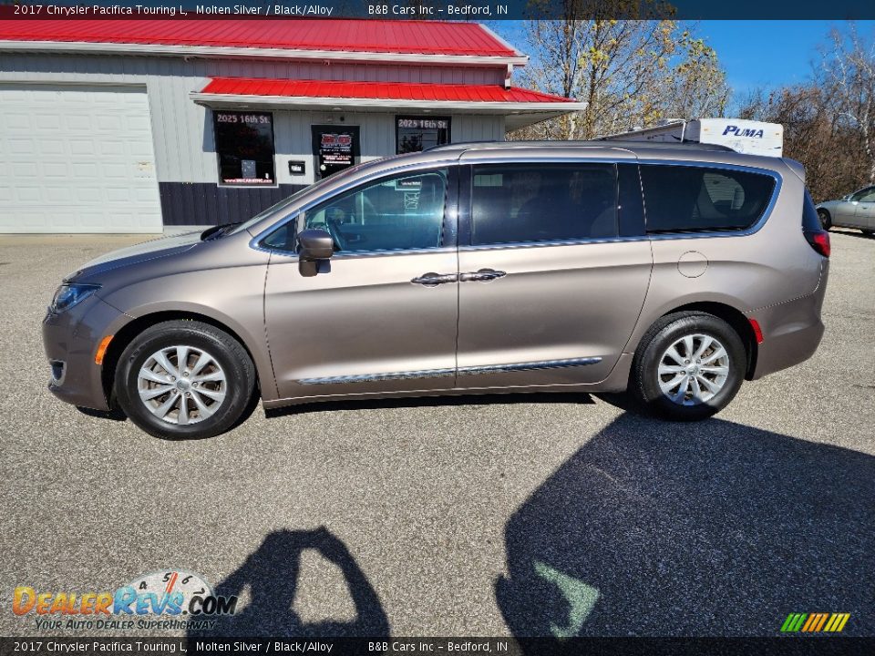 2017 Chrysler Pacifica Touring L Molten Silver / Black/Alloy Photo #4