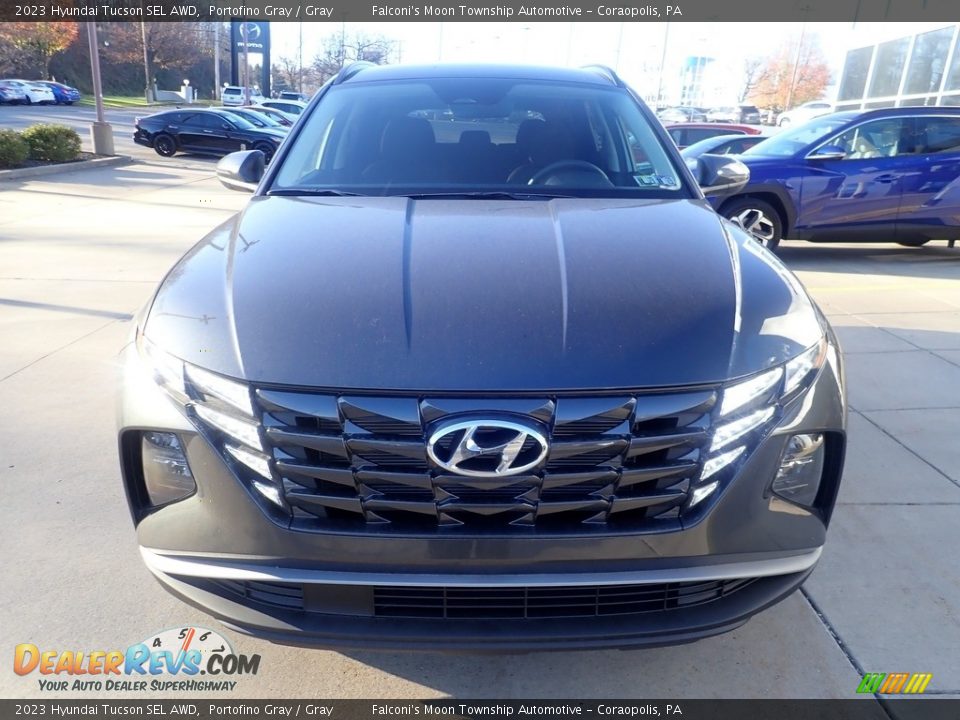 2023 Hyundai Tucson SEL AWD Portofino Gray / Gray Photo #7