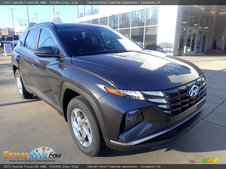 2023 Hyundai Tucson SEL AWD Portofino Gray / Gray Photo #8
