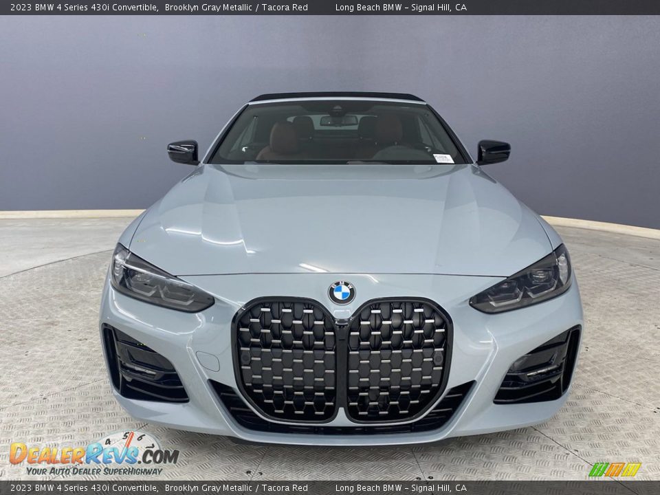 2023 BMW 4 Series 430i Convertible Brooklyn Gray Metallic / Tacora Red Photo #2