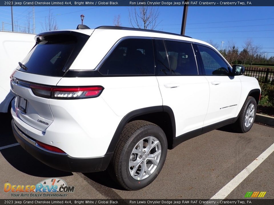 2023 Jeep Grand Cherokee Limited 4x4 Bright White / Global Black Photo #4