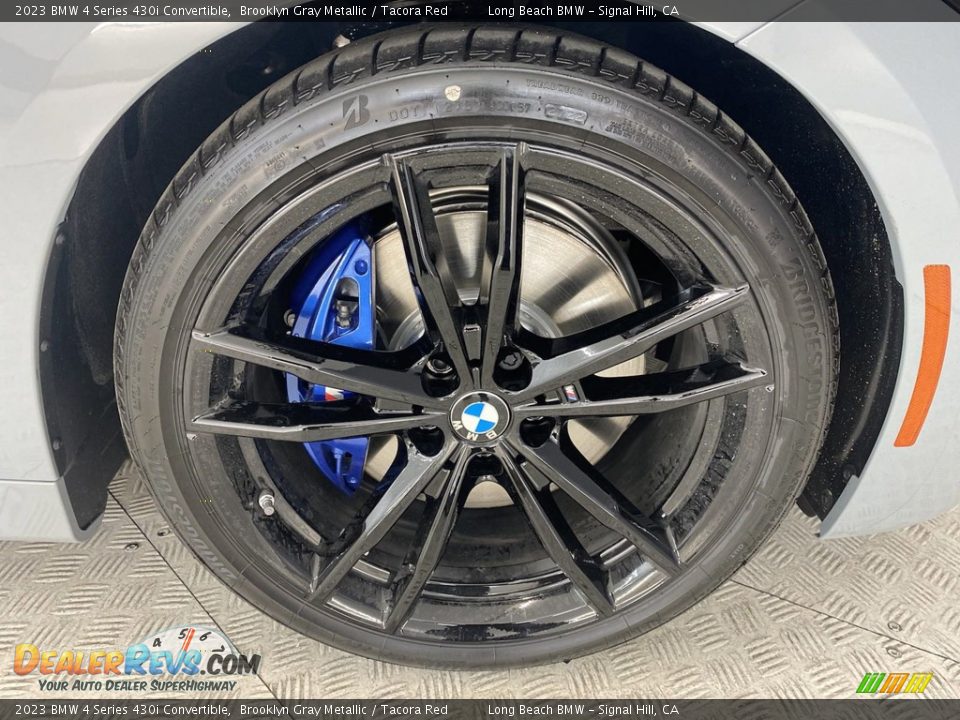 2023 BMW 4 Series 430i Convertible Brooklyn Gray Metallic / Tacora Red Photo #3