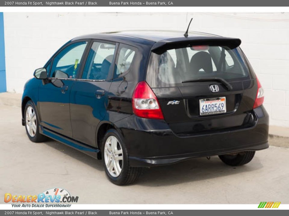 2007 Honda Fit Sport Nighthawk Black Pearl / Black Photo #2