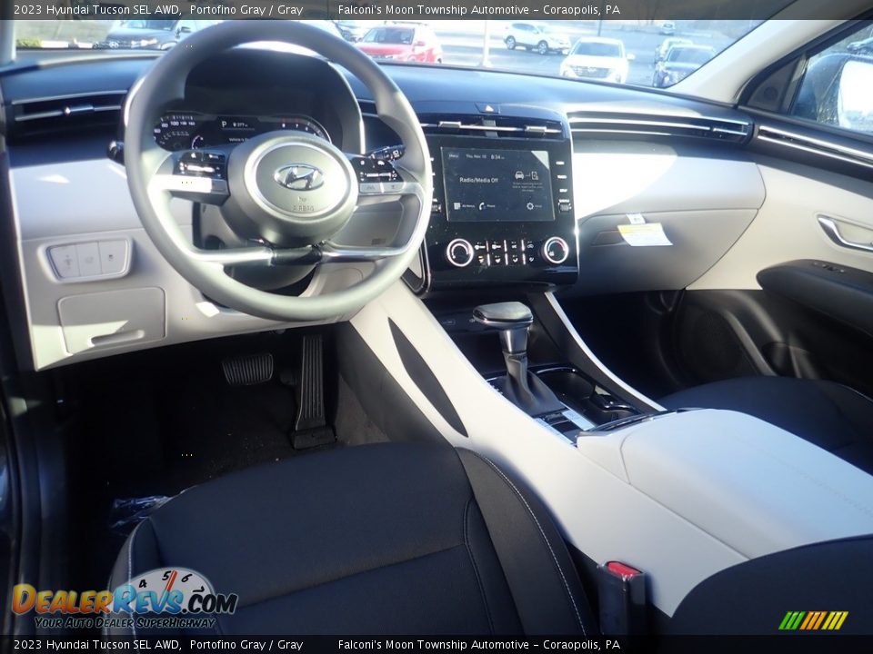 2023 Hyundai Tucson SEL AWD Portofino Gray / Gray Photo #12
