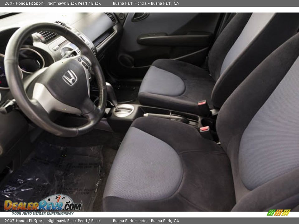 2007 Honda Fit Sport Nighthawk Black Pearl / Black Photo #3