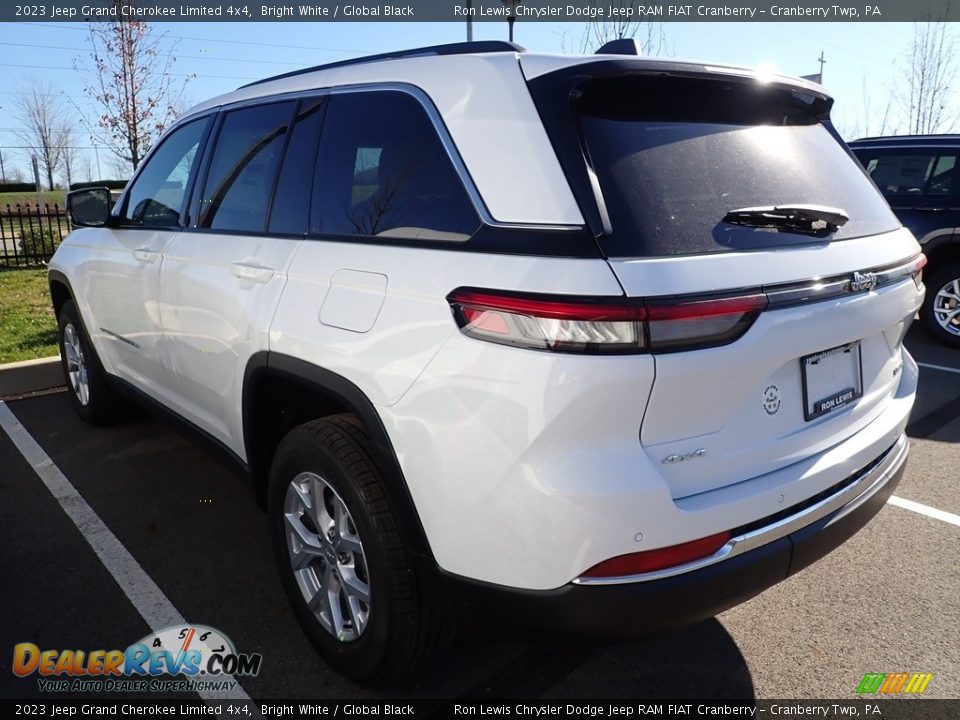 2023 Jeep Grand Cherokee Limited 4x4 Bright White / Global Black Photo #6