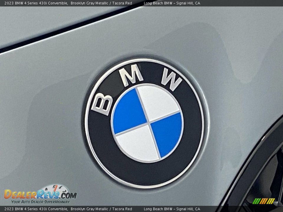 2023 BMW 4 Series 430i Convertible Brooklyn Gray Metallic / Tacora Red Photo #5