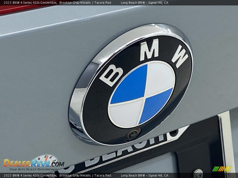 2023 BMW 4 Series 430i Convertible Brooklyn Gray Metallic / Tacora Red Photo #7