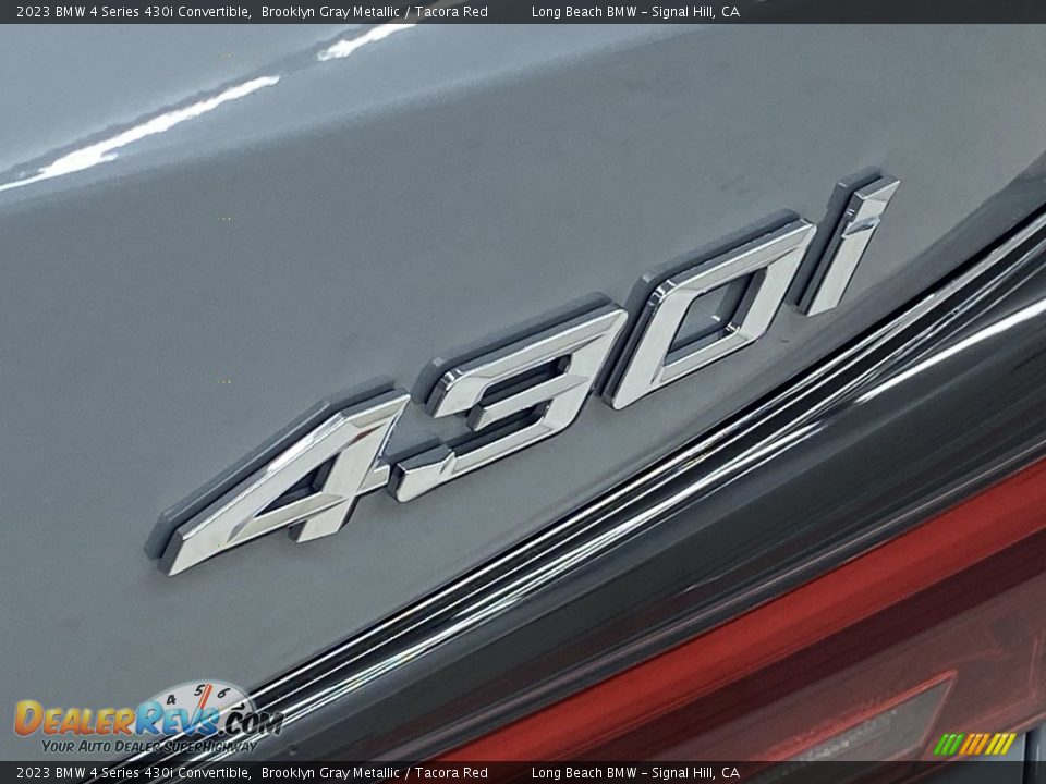 2023 BMW 4 Series 430i Convertible Brooklyn Gray Metallic / Tacora Red Photo #8