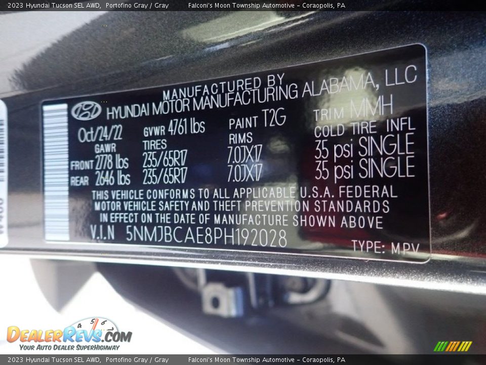 2023 Hyundai Tucson SEL AWD Portofino Gray / Gray Photo #18