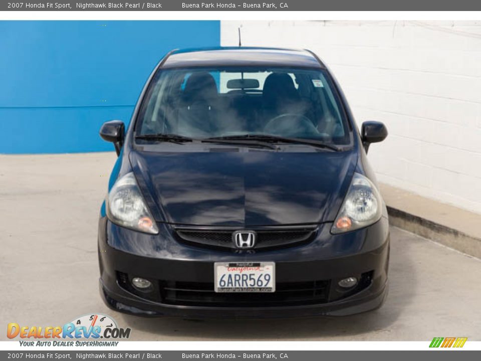 2007 Honda Fit Sport Nighthawk Black Pearl / Black Photo #7