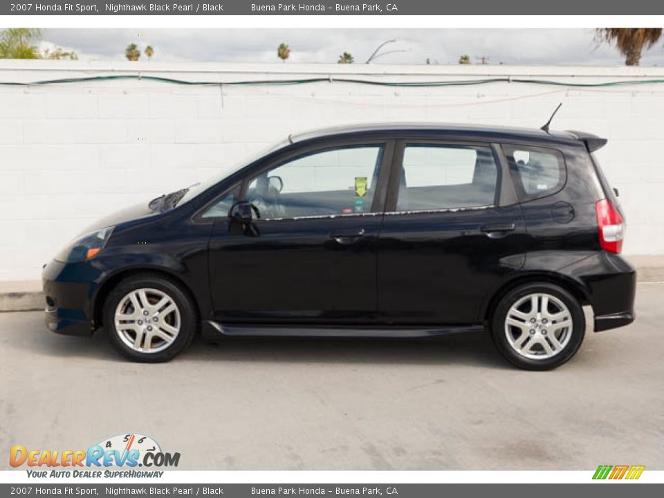 2007 Honda Fit Sport Nighthawk Black Pearl / Black Photo #8