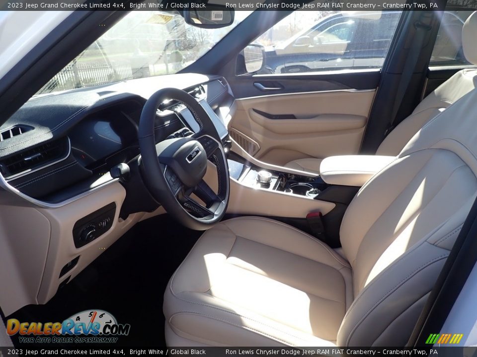 2023 Jeep Grand Cherokee Limited 4x4 Bright White / Global Black Photo #14
