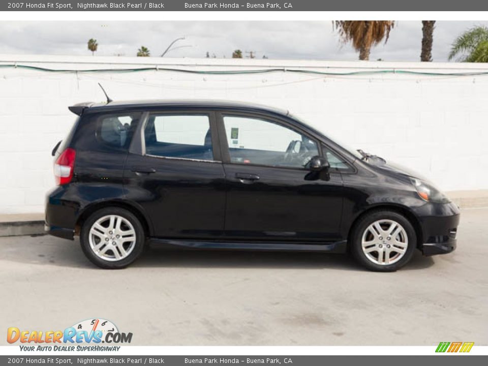 2007 Honda Fit Sport Nighthawk Black Pearl / Black Photo #12