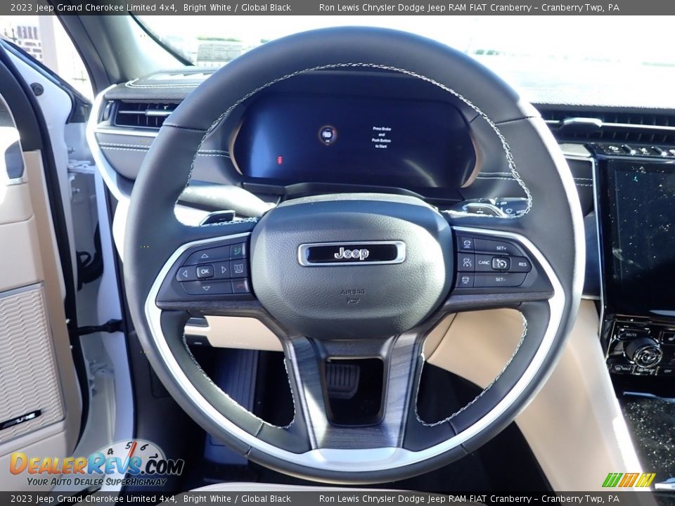 2023 Jeep Grand Cherokee Limited 4x4 Bright White / Global Black Photo #22
