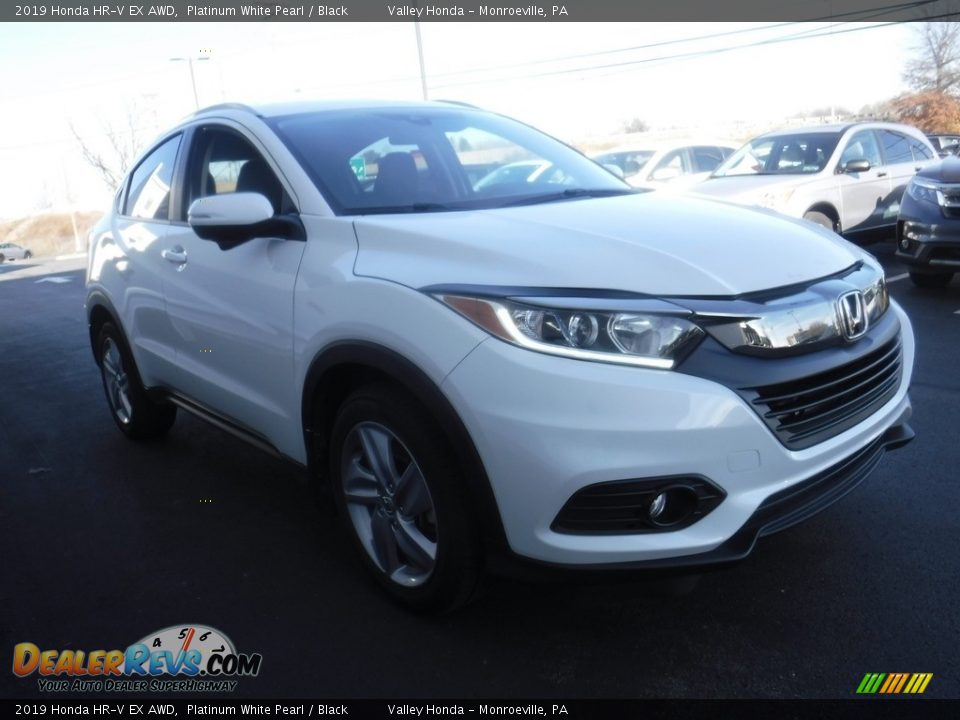 2019 Honda HR-V EX AWD Platinum White Pearl / Black Photo #6