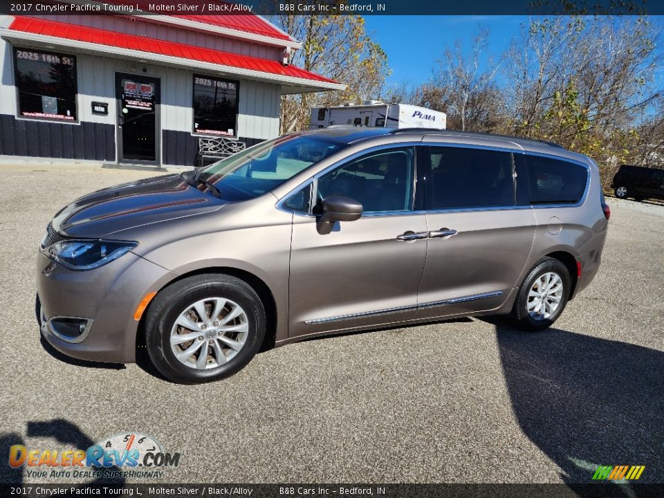 2017 Chrysler Pacifica Touring L Molten Silver / Black/Alloy Photo #31