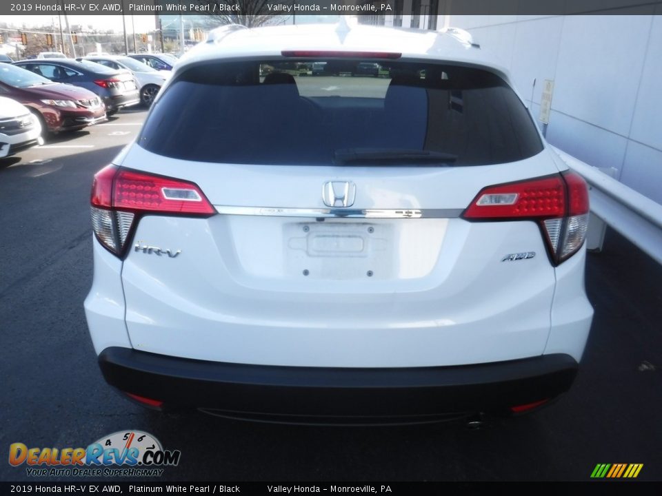 2019 Honda HR-V EX AWD Platinum White Pearl / Black Photo #8