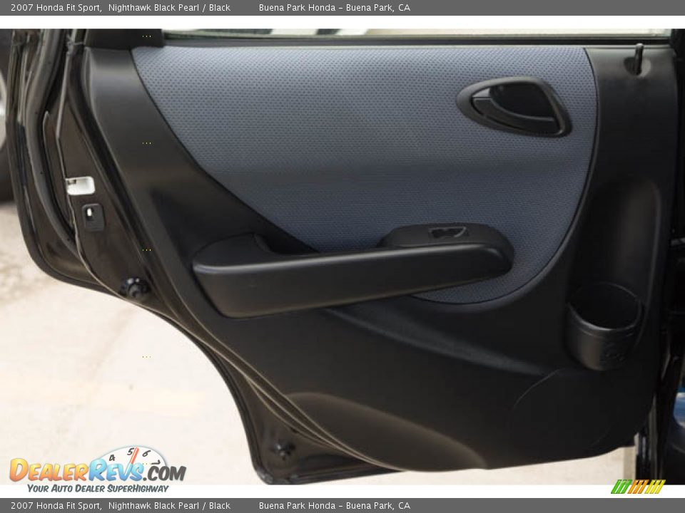 2007 Honda Fit Sport Nighthawk Black Pearl / Black Photo #26