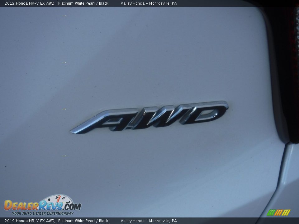 2019 Honda HR-V EX AWD Platinum White Pearl / Black Photo #9