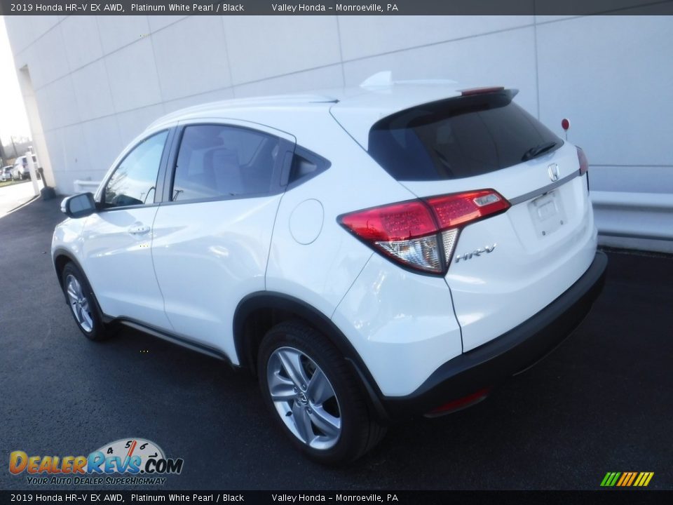 2019 Honda HR-V EX AWD Platinum White Pearl / Black Photo #10