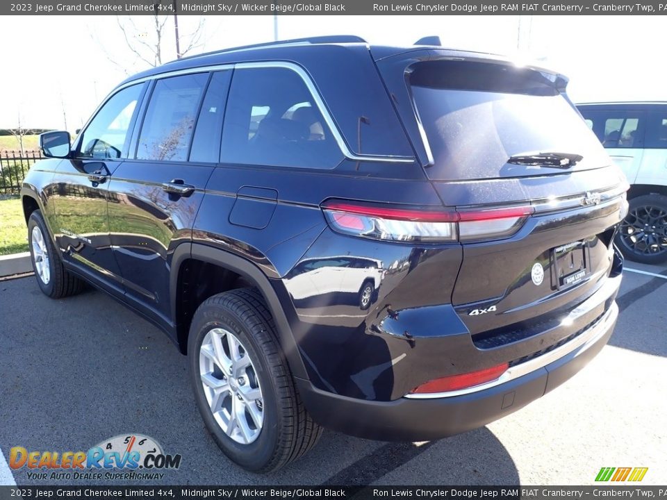 2023 Jeep Grand Cherokee Limited 4x4 Midnight Sky / Wicker Beige/Global Black Photo #6