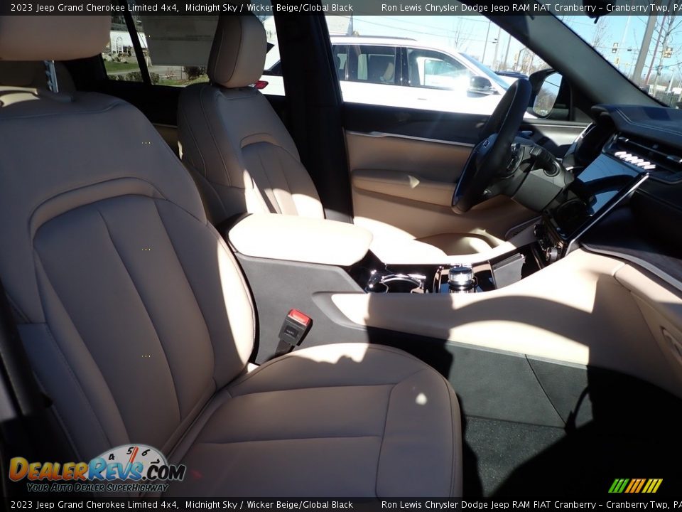 2023 Jeep Grand Cherokee Limited 4x4 Midnight Sky / Wicker Beige/Global Black Photo #9
