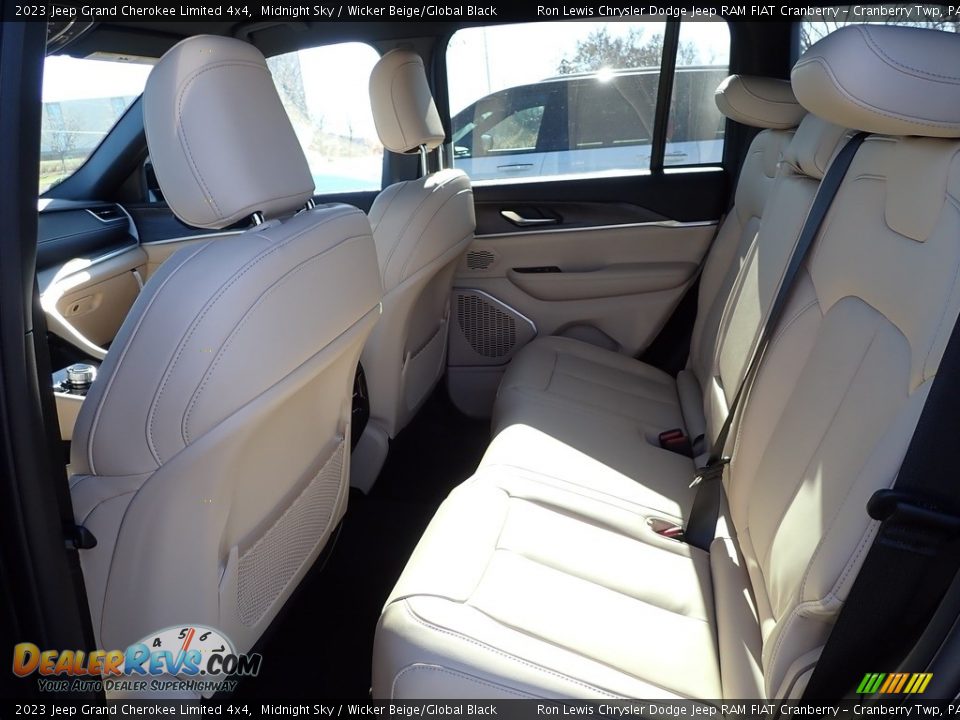 2023 Jeep Grand Cherokee Limited 4x4 Midnight Sky / Wicker Beige/Global Black Photo #10