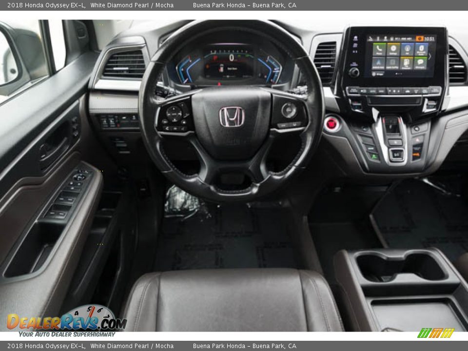 2018 Honda Odyssey EX-L White Diamond Pearl / Mocha Photo #5