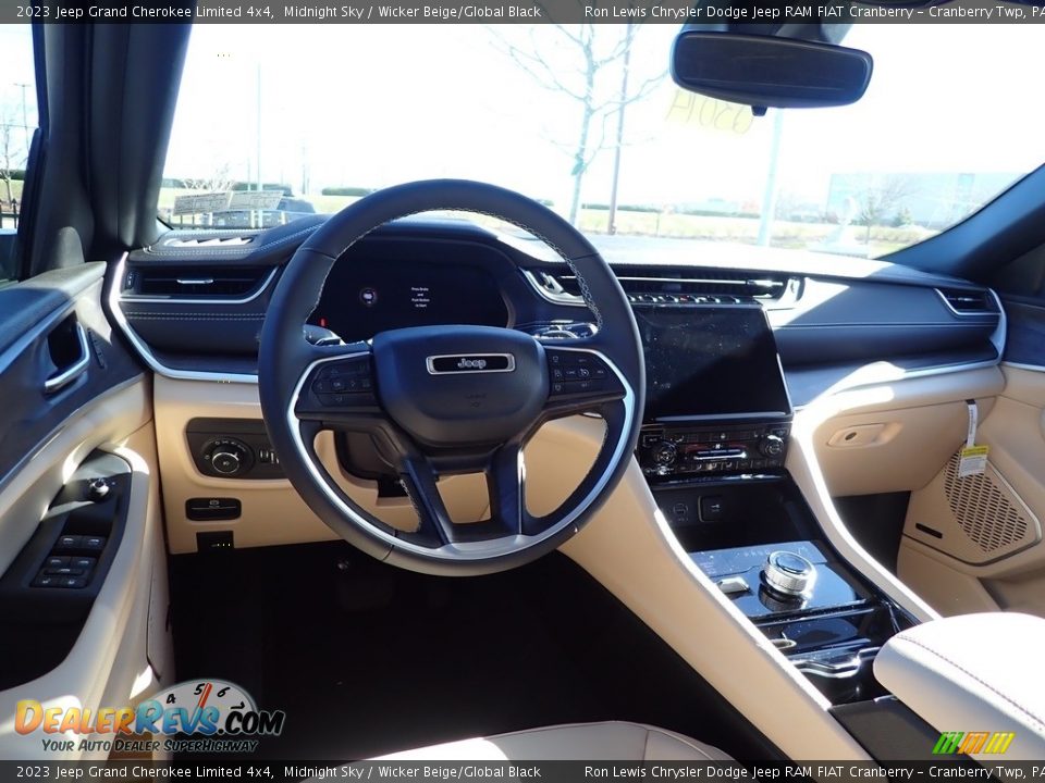 2023 Jeep Grand Cherokee Limited 4x4 Midnight Sky / Wicker Beige/Global Black Photo #11