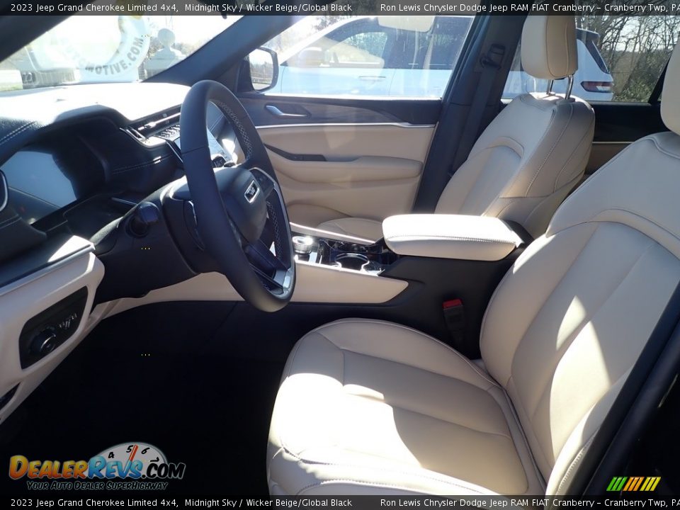 2023 Jeep Grand Cherokee Limited 4x4 Midnight Sky / Wicker Beige/Global Black Photo #12