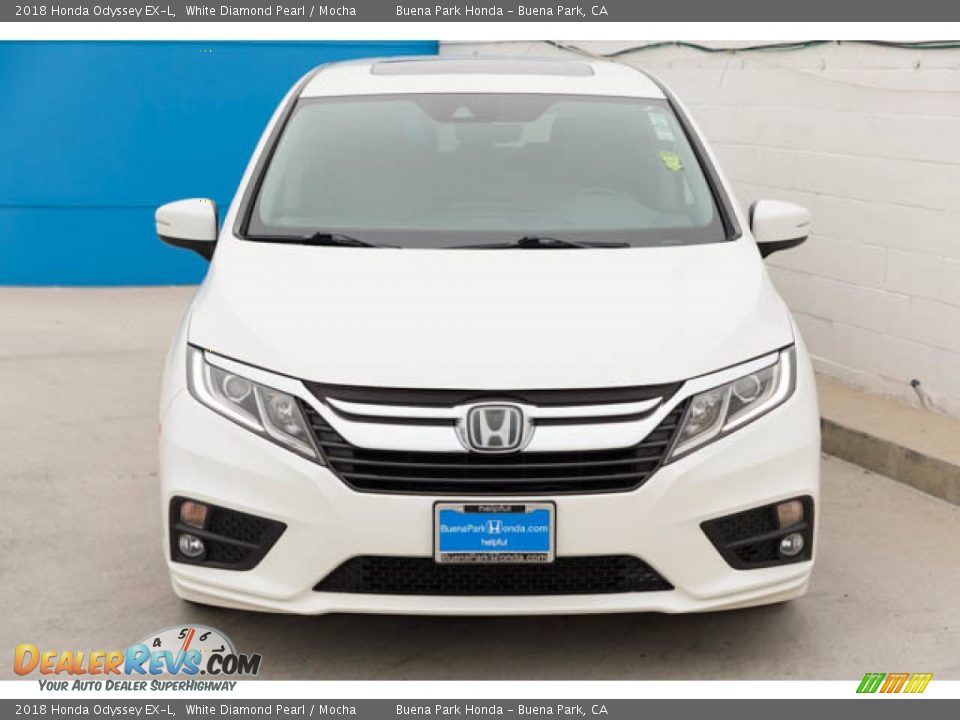 2018 Honda Odyssey EX-L White Diamond Pearl / Mocha Photo #7