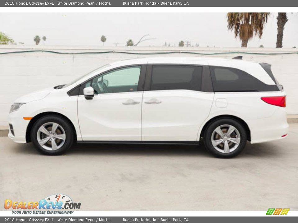 2018 Honda Odyssey EX-L White Diamond Pearl / Mocha Photo #8